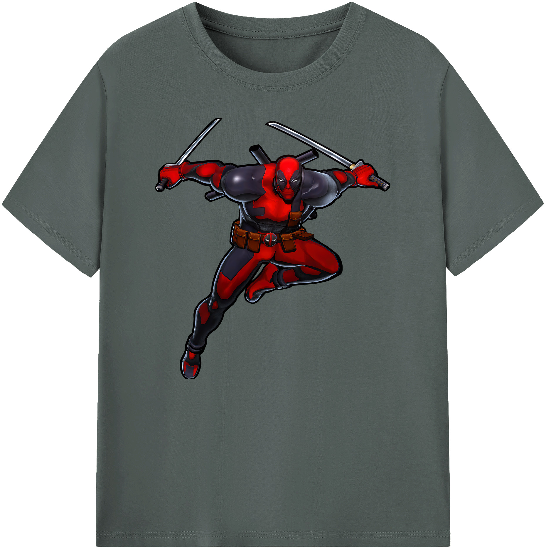 （画像用） Deadpool デッドプール 綿100％ メンズ半袖Tシャツ｜肌触りやわらか＆通気性